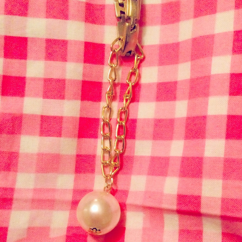 Faux Pearl - Watch pendant.